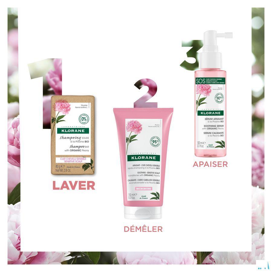 Klorane Capil. Shampooing Solide Pivoine 80 gr