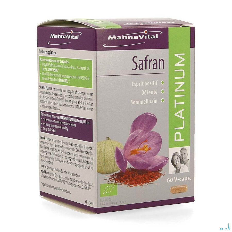 Mannavital Bio Saffraan Platinum V-Caps 60