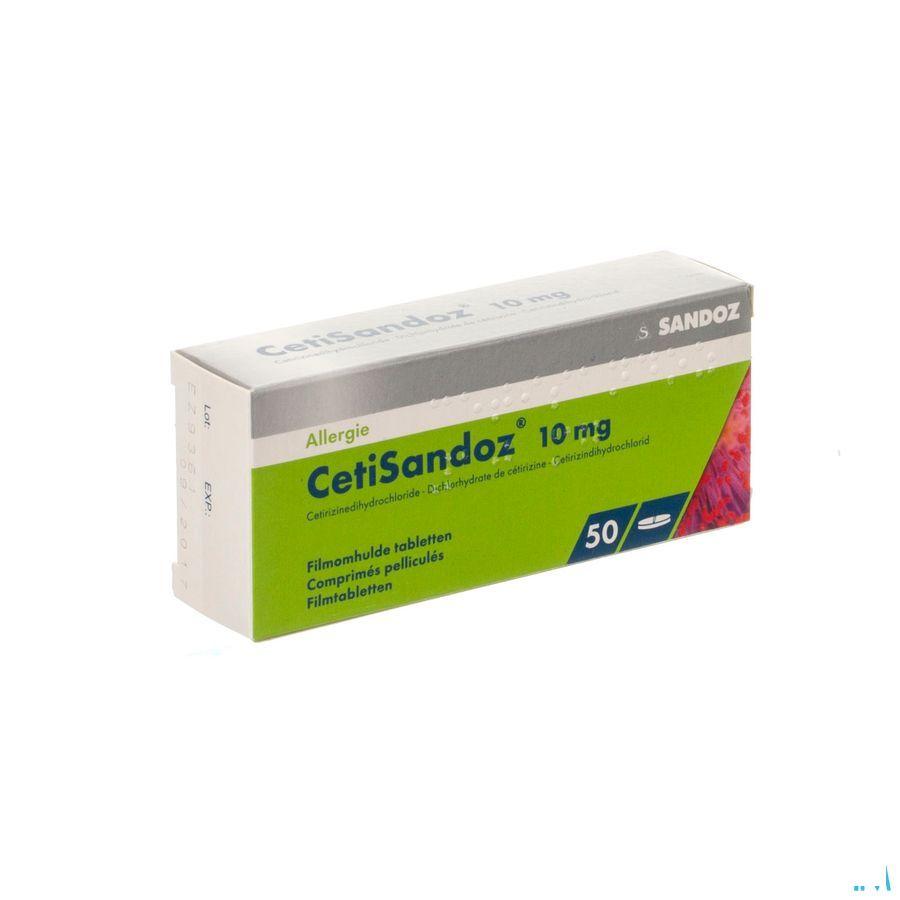 Cetisandoz Sandoz Tabletten 50 X 10 mg