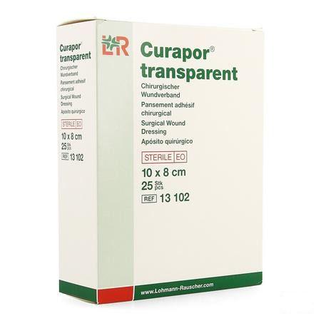 Curapor Transparant Steriel 10cmx 8cm 25 13102  -  Lohmann & Rauscher