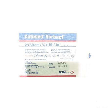 Cutimed Sorbact Gaasstrook 2x50cm 1 7216600
