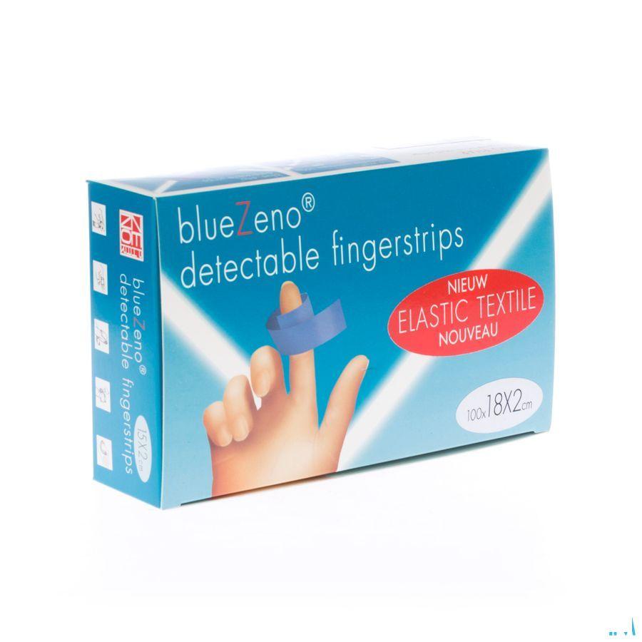 Bluezeno Detectable Fingerstrip Blue 18x2cm 100  -  Zeno Phar