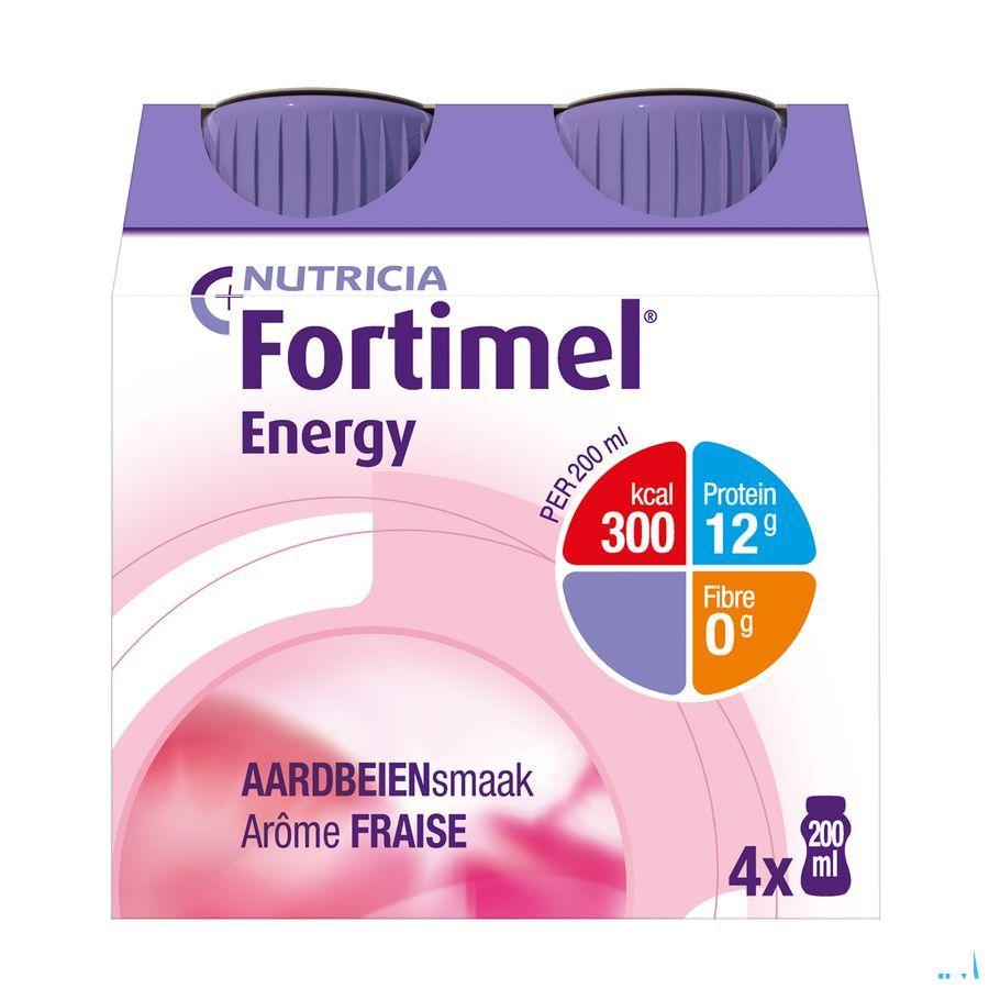 Fortimel Energy Aardbei 4x200 ml 2320463  -  Nutricia