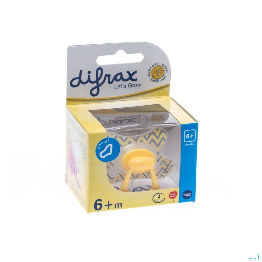 Difrax Fopspeen Sil Dental + ring + 6m 800  -  Difrax