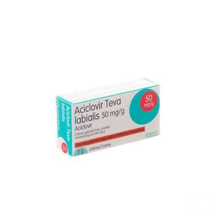 Aciclovir Teva Labialis Creme Tube 2g