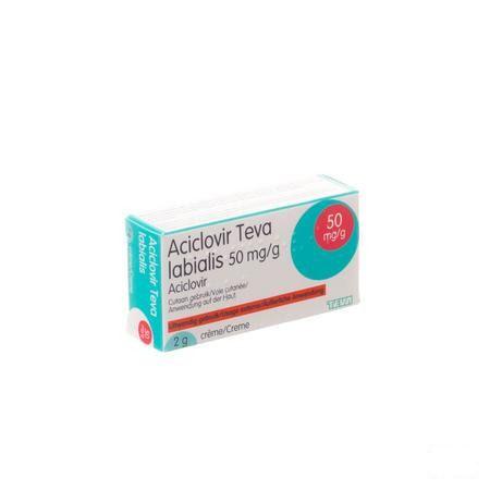 Aciclovir Teva Labialis Creme Tube 2g 