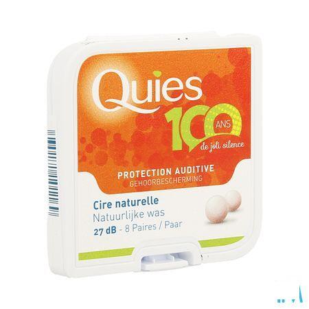 Quies Oordoppen Natuurlijke Was 8 Paar 104422  -  Quies