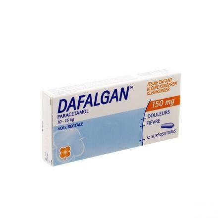 Dafalgan 150 mg Suppos 12 Jeune Enf