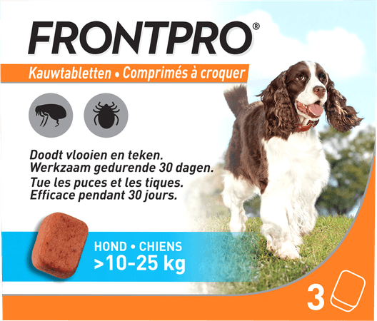 Frontpro 68Mg >10-25Kg Hond Kauwtabl 3
