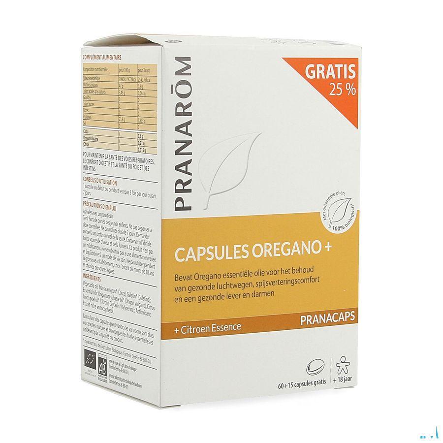 Pranacaps Bio Oregano Plus Caps 75  -  Pranarom