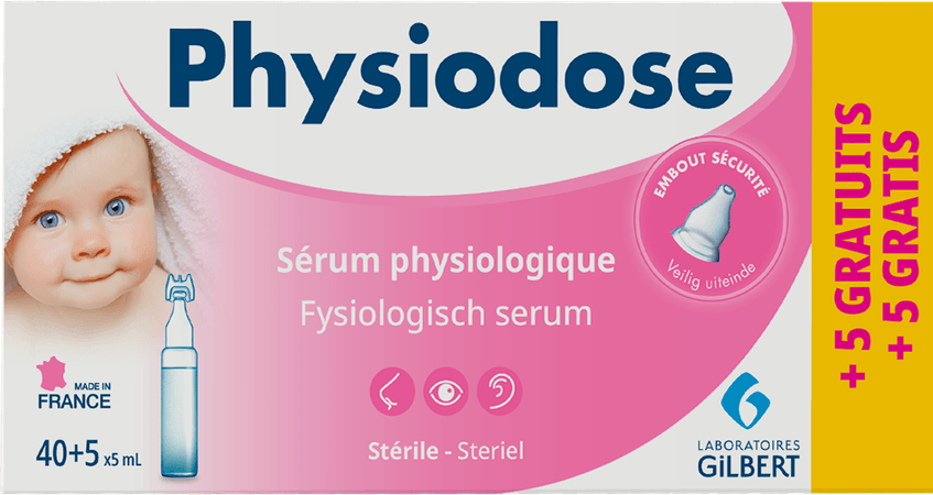 Physiodose Serum Fysio Ud Ster 40x5 ml + 5