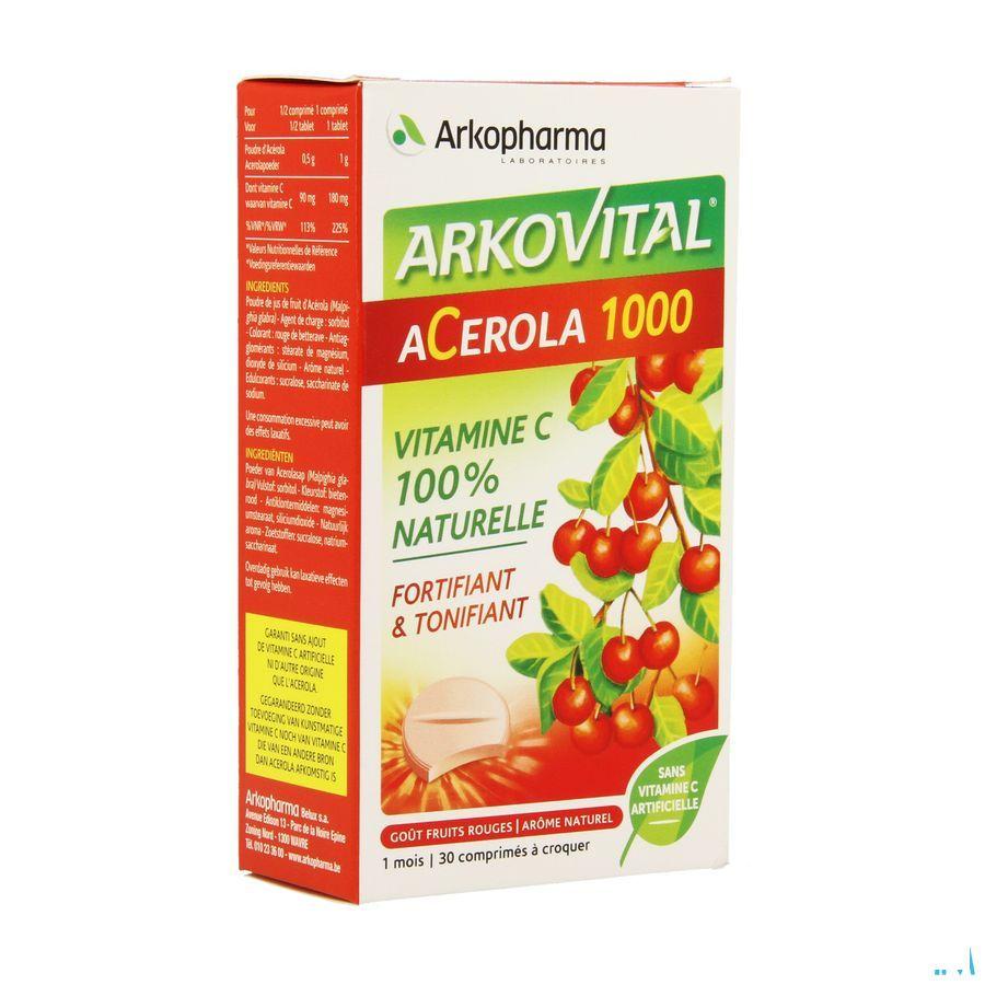 Arkovital Acerola 1000 Tube Comprimes 2x15  -  Arkopharma