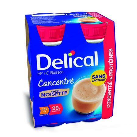 Delical Hp Hc Drank Geconc. Hazelnoot 4x200 ml  -  Bs Nutrition