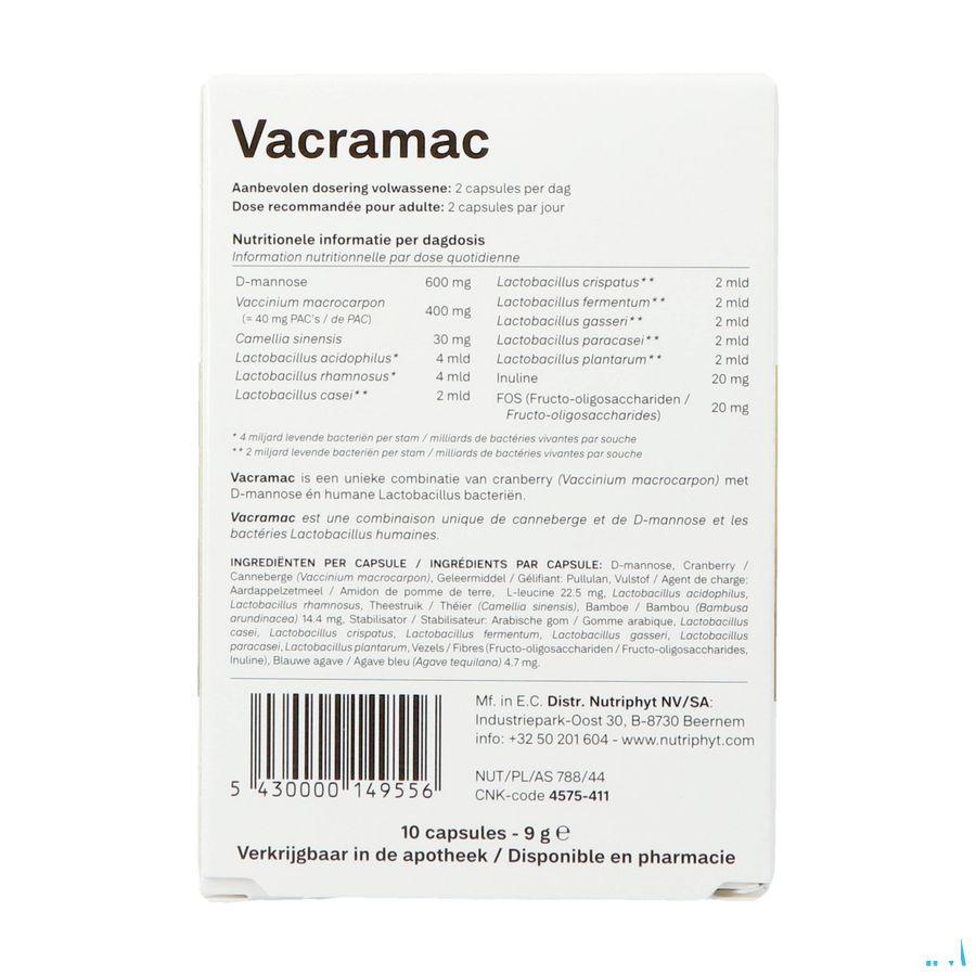 Vacramac 10 Caps 10 Nutriphyt
