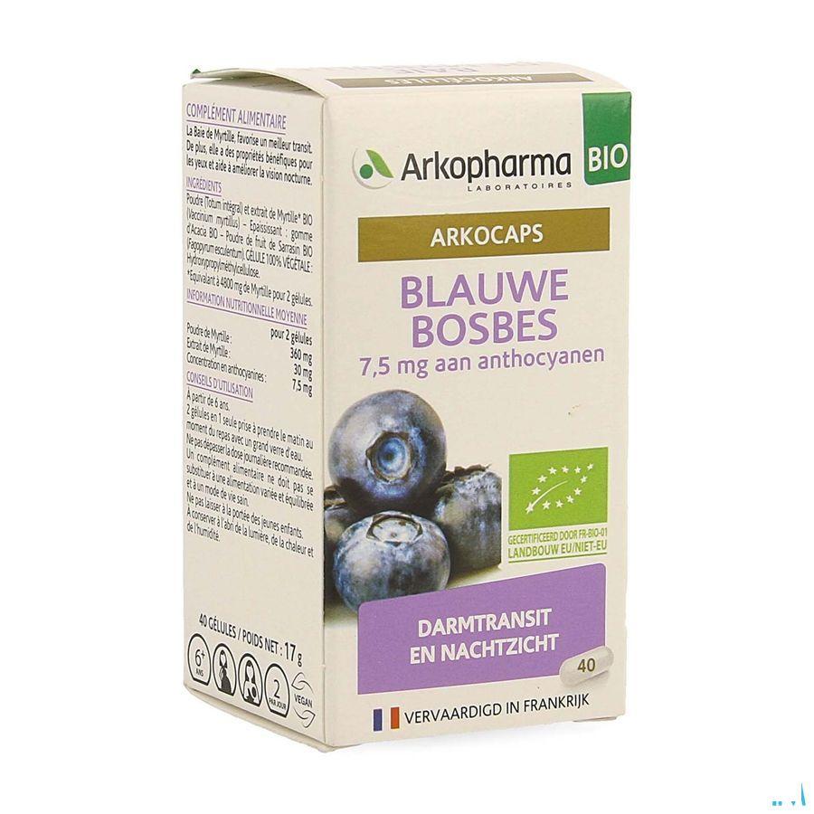 Arkocaps Blauwe Bosbesvrucht Bio Caps 40 Nf  -  Arkopharma