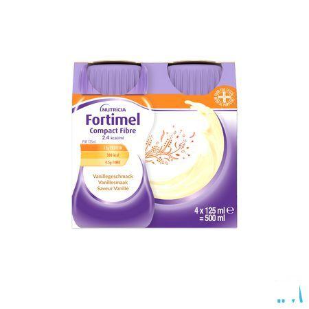Fortimel Compact Fiber 2.4Kcal Vanille 4 x 125 ml
