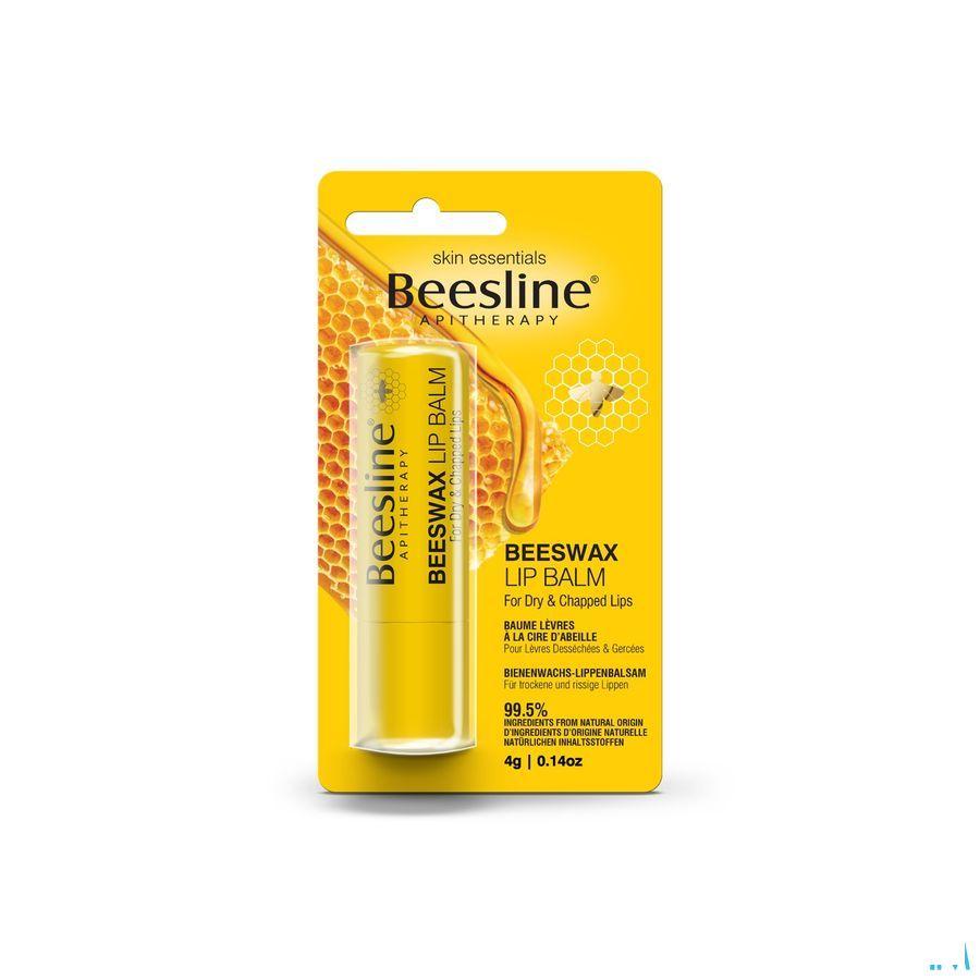 Beesline Balsem Bijenwas Droog/beschad. Lippen 40 gr  -  Eureka Pharma