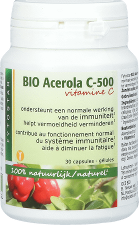 Fytostar Acerola Bio C-500 Caps 30  -  Ocebio