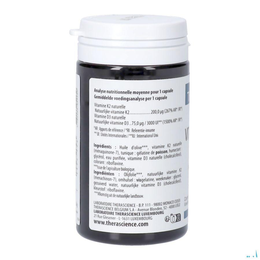 Vitamines D3 & K2 + Caps 60 Physiomance PHY433  -  Therascience