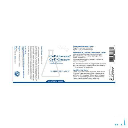 Biotics Ca-D-Glucaraat 120 capsules  -  Energetica Natura