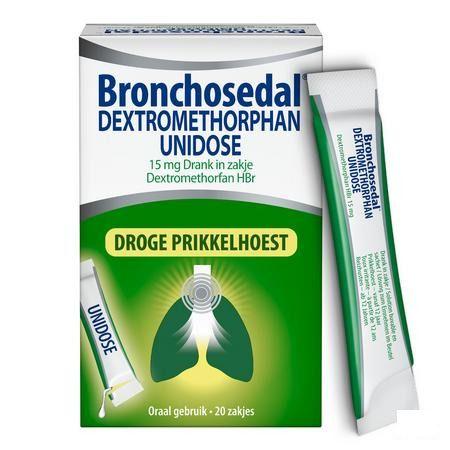 Bronchosedal Dextromethor.15 mg Sol Sach 20X5  ml Ud