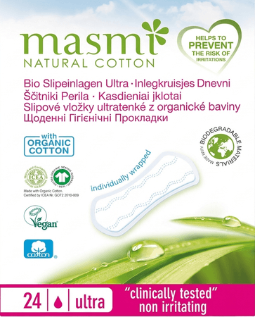 Masmi Protege-Slips Ultra-Minces Coton Bio 24  -  Natur'Inov