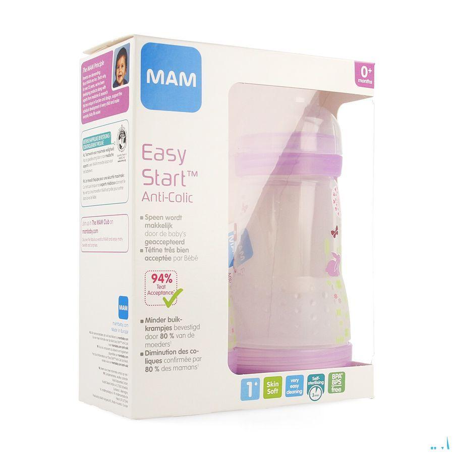 Mam Biberon Easy Start Anti colic 260 ml Fille 2 Pack