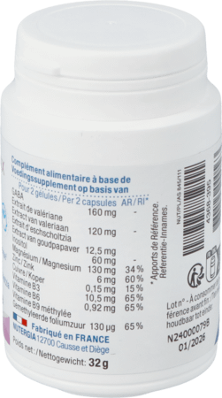 Ergyrelax Caps 60  -  Laboratoire Nutergia