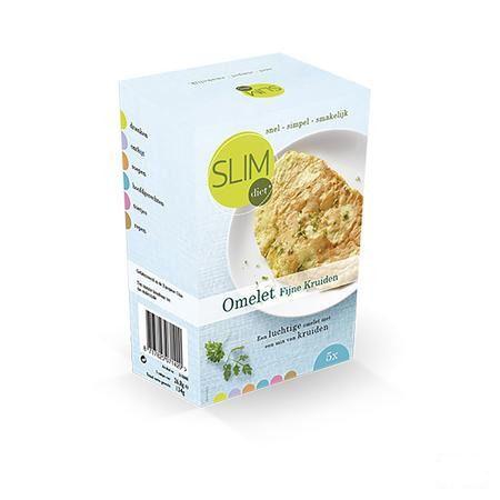 Slimdiet Omelet Fijne Kruiden Zakje 5x25 gr  -  Slimdiet Bv