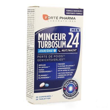 Turboslim 24 Dag/nacht Men Tabletten 1x28  -  Forte Pharma