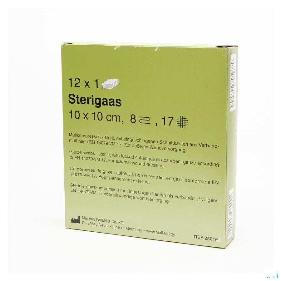 Sterigaas Kompres Steriel 8l 10,0x10,0cm 12x1
