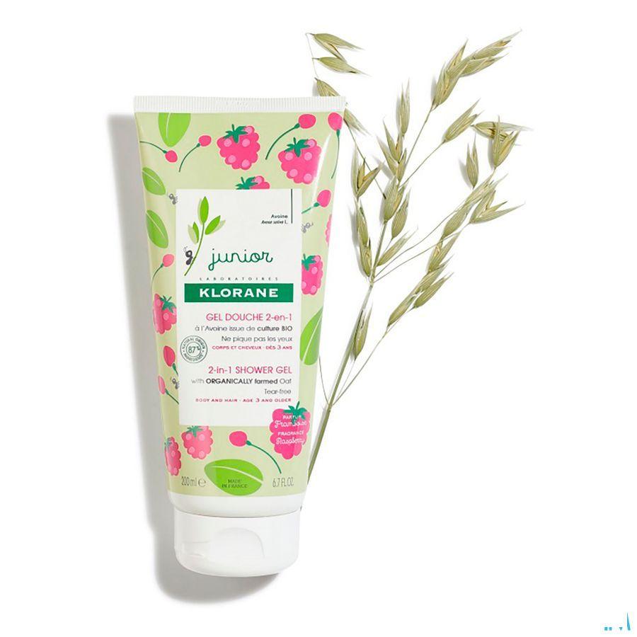 Klorane Petit Junior Douche Gel Framboos 200 ml