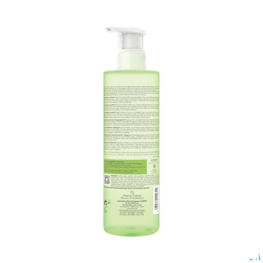 Aderma Exomega Control Reinigingsgel 2in1 500 ml  -  Aderma