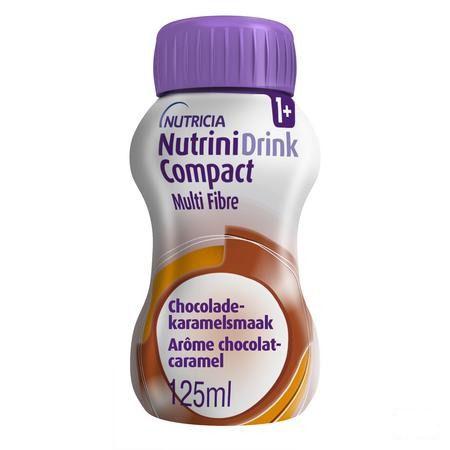 Nutrinidrink Compact Mult Fibre Chocosmaak 4X125 ml  -  Nutricia