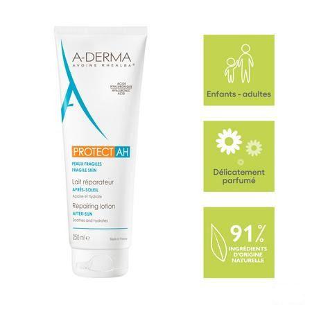 Aderma Protect Lait Reparateur Anti soleil 250 ml  -  Aderma