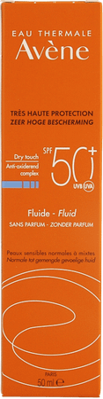 Avene Zonne Fluide Ip50 + S/parfum 50 ml  -  Avene