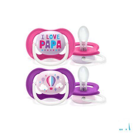 Philips Avent Fopspeen 6M+ Happy Girl  -  Bomedys