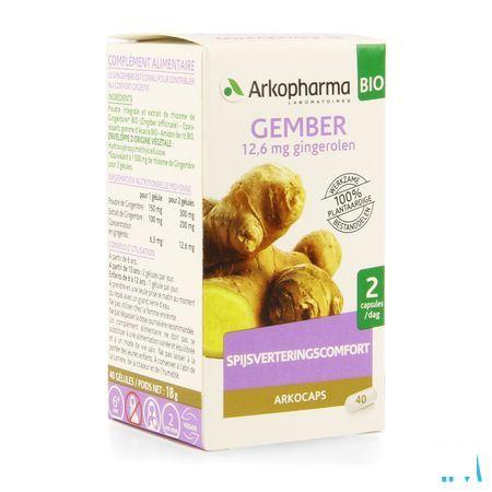 Arkogelules Gingembre Bio Capsule 40  -  Arkopharma