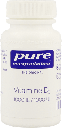 Pure Encapsulations Vitamine D3 1000IECapsule 60  -  Nestle