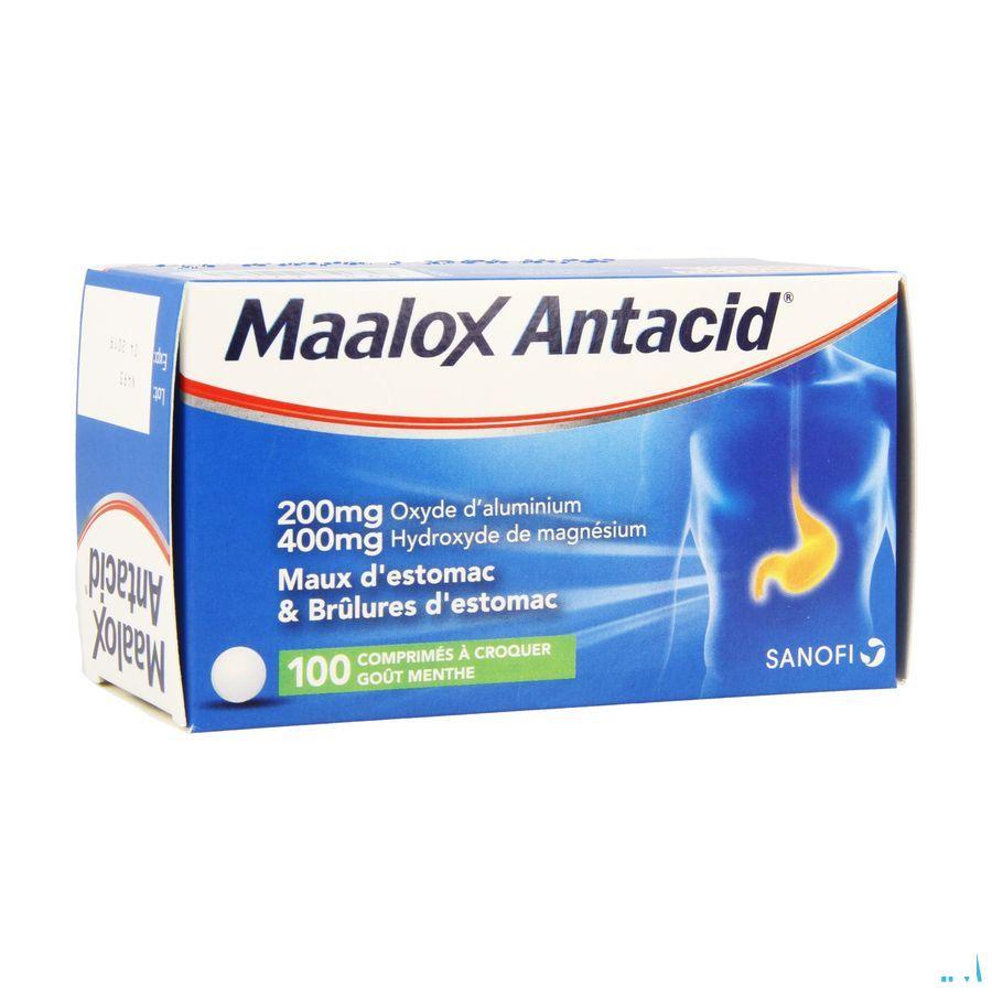 Maalox Antacid 200/400 Comprimes 100
