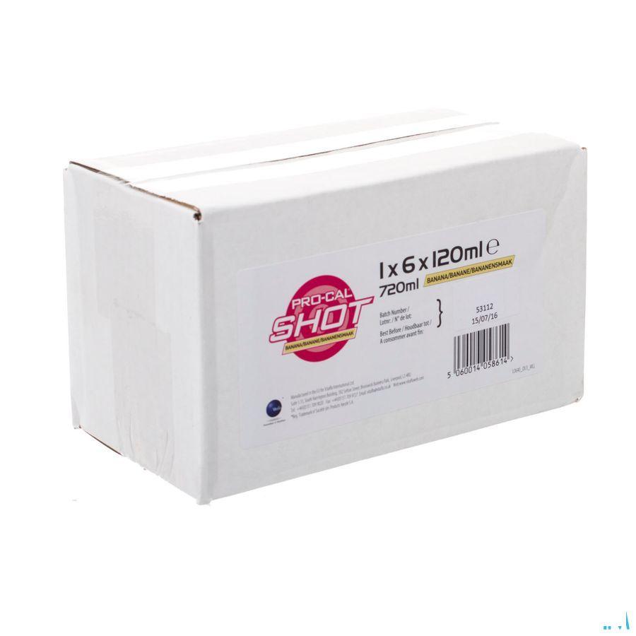 Pro-cal Shot Banaan 6x120 ml 