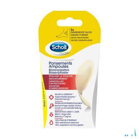 Scholl Pansement Ampoule Talon Grand Format S/Latex 5
