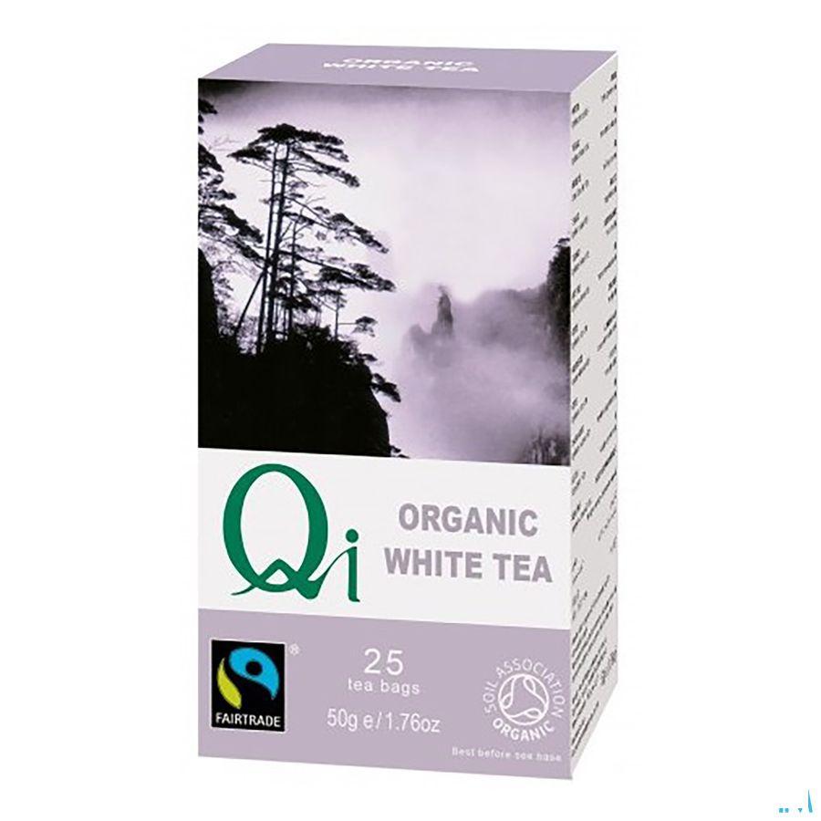 Qi Bio Witte Thee Builtjes 25  -  Mannavita