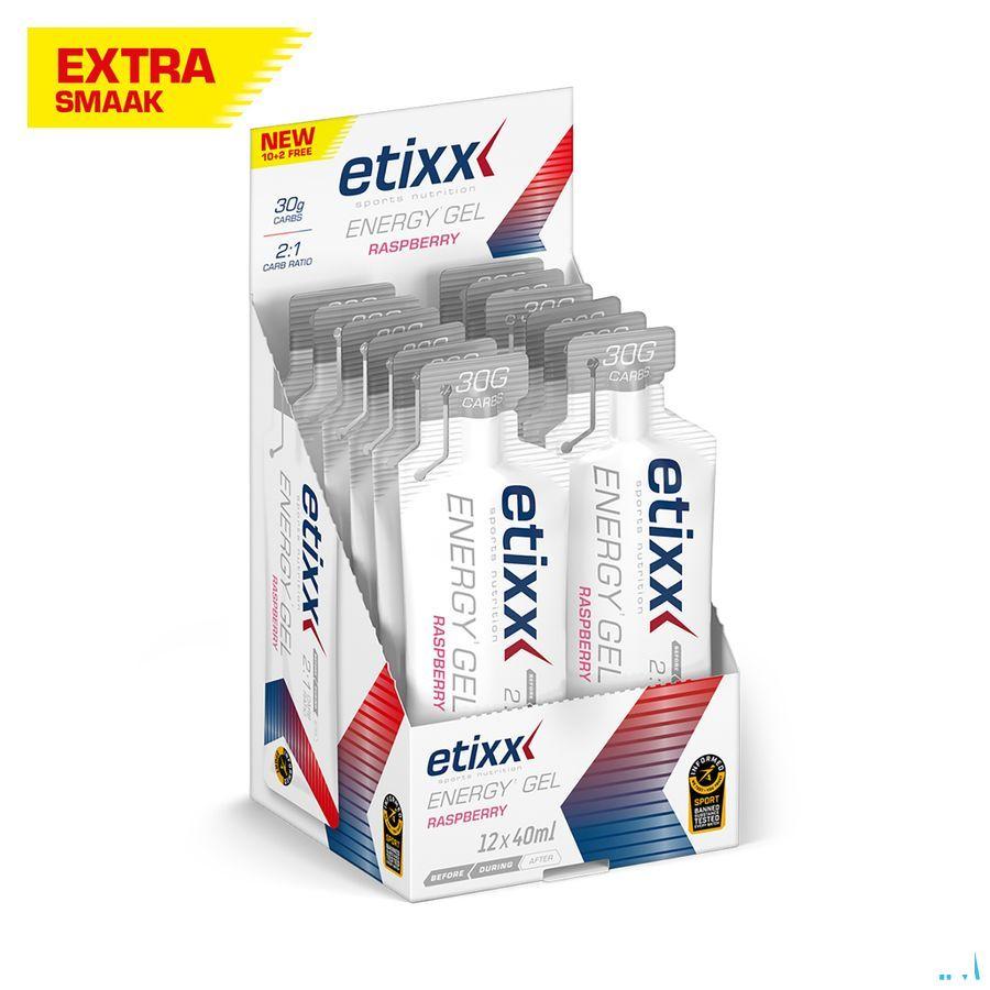 Etixx Energy Gel Raspberry 12X40 ml  -  Ceres Pharma