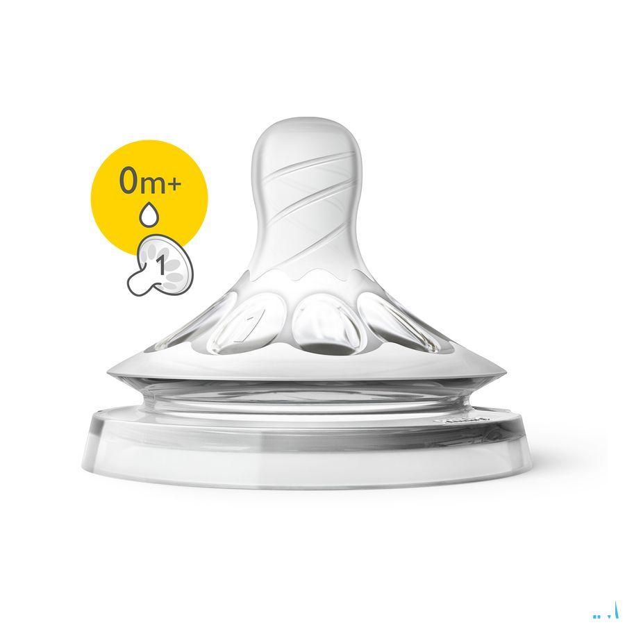 Philips Avent Natural 2.0 Zuigspeen 1 Gaatje Scf041/27  -  Bomedys