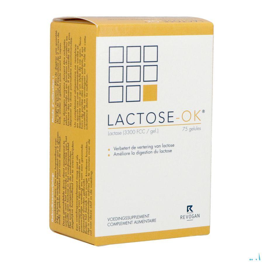 Lactose Ok Capsule 75x353 mg 5744  -  Revogan