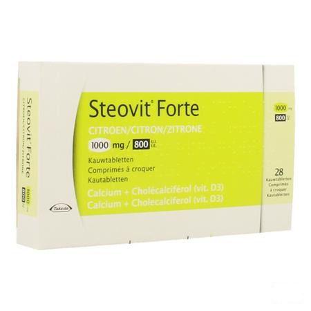 Steovit Forte 1000 mg/800IEKauwtabletten 28