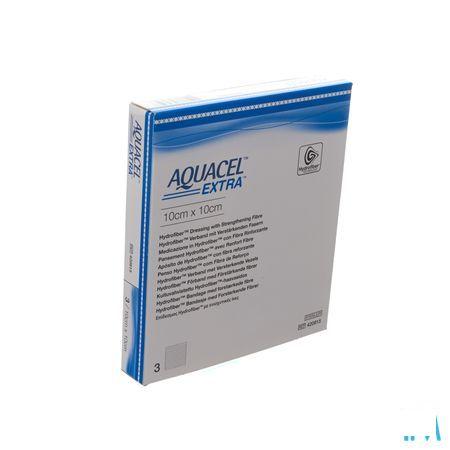 Aquacel Extra Pansement Hydrofiber + renf.fibr.10x10cm 3  -  Convatec