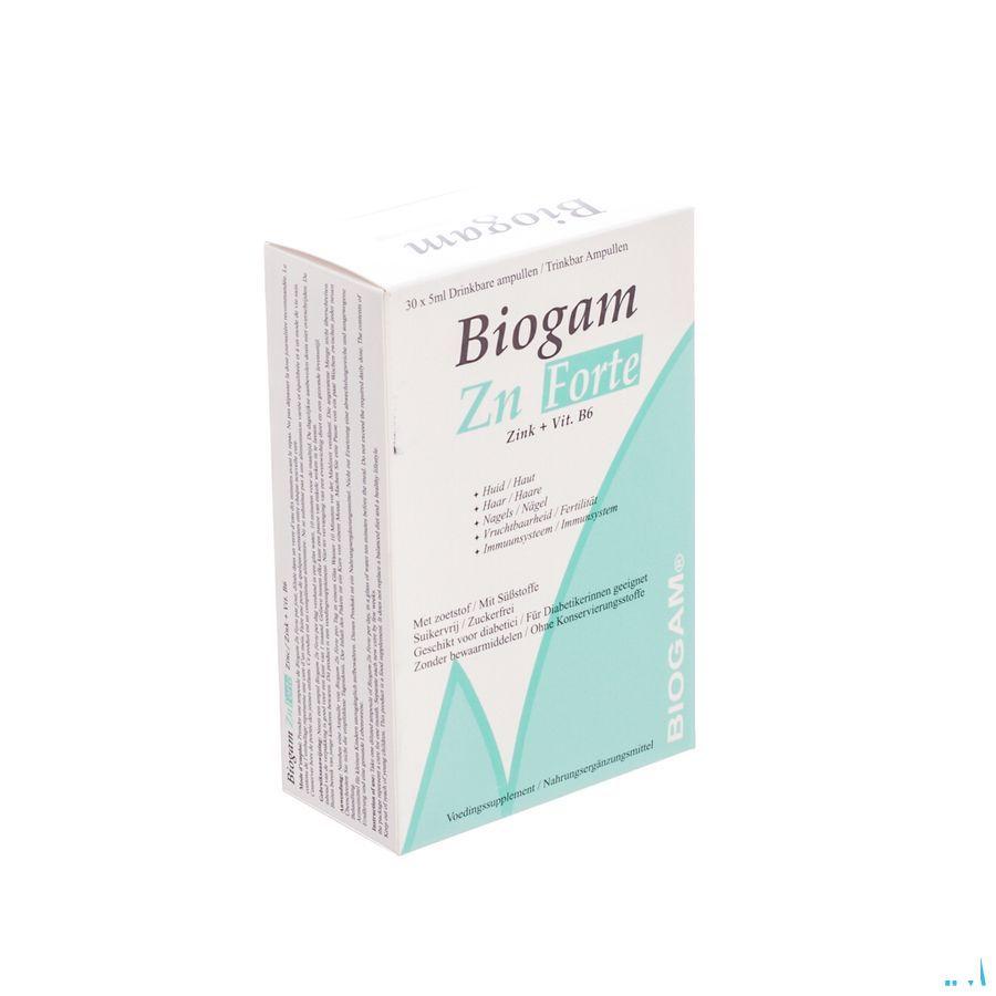 Biogam Zn Forte Amp Buv. 30 x 5ml