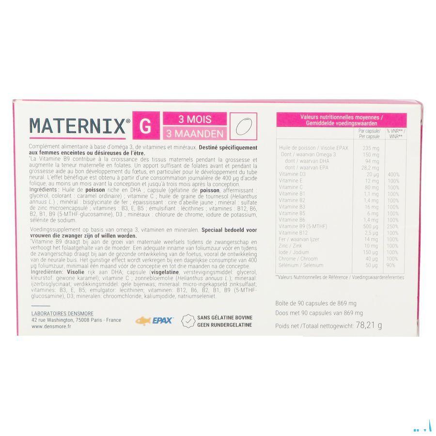 Maternix G Zwangerschap Caps 90